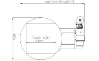 EXTEND TMD-P26B Raklapfóliázó csomagológép (2)